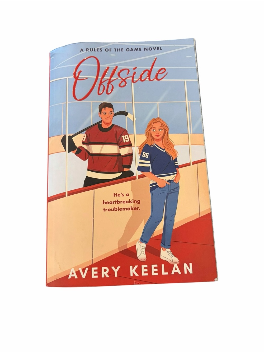 Avery Keelan Offside Paperback Hockey Romance Book GUC Sports Romance